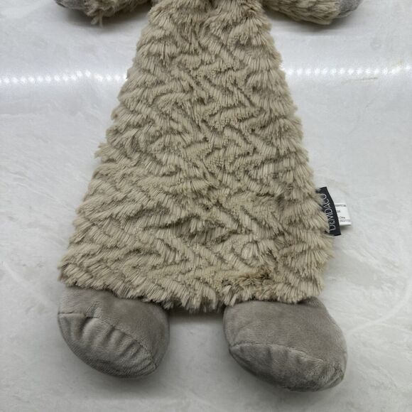 Demdaco Cow Lovey Security Blanket Rattle Plush Brown Gray Farm Animal Baby - Picture 3 of 6